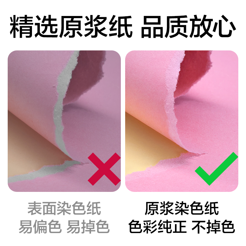 得力ZC005彩色复印纸80g-A4-500页/包-5包/箱(浅红)(包)